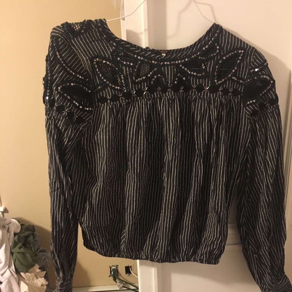 Free people crop blouse